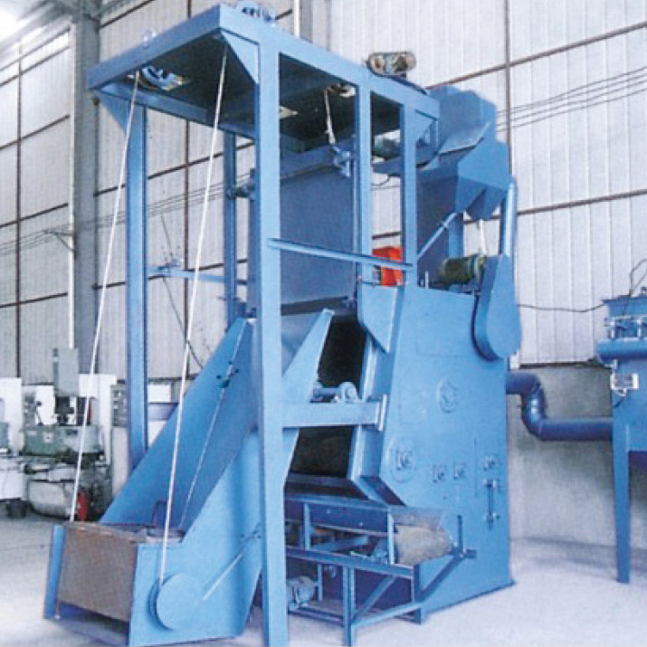 Q32系列自動(dòng)上下料(卷?yè)P(yáng)上料、輸送下料、環(huán)保)履帶拋丸清理機(jī)